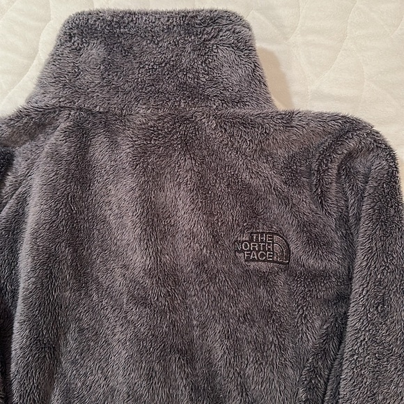 The North Face Women’s Osito Faux Fur Mock Neck Jacket Charcoal Gray Size Small - Picture 11 of 16